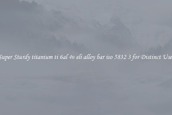 Super Sturdy titanium ti 6al 4v eli alloy bar iso 5832 3 for Distinct Uses