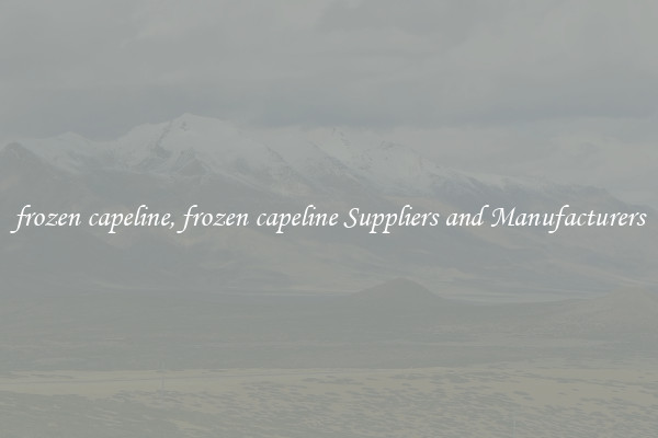 frozen capeline, frozen capeline Suppliers and Manufacturers
