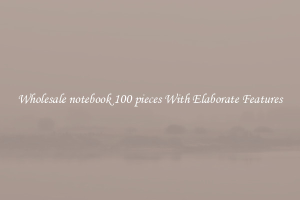Wholesale notebook 100 pieces With Elaborate Features