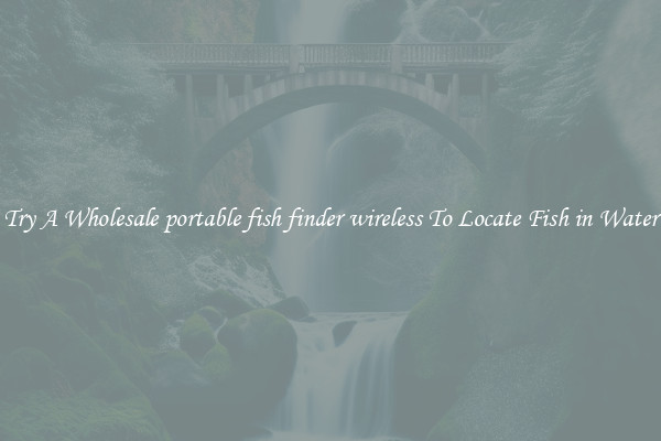 Try A Wholesale portable fish finder wireless To Locate Fish in Water