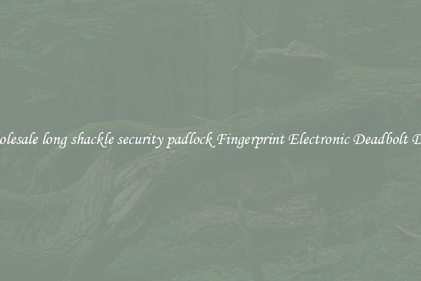 Wholesale long shackle security padlock Fingerprint Electronic Deadbolt Door 