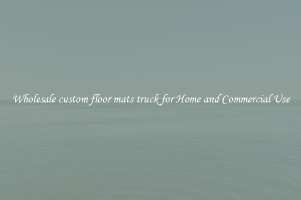 Wholesale custom floor mats truck for Home and Commercial Use