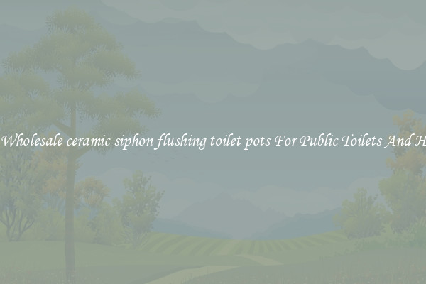 Buy Wholesale ceramic siphon flushing toilet pots For Public Toilets And Homes