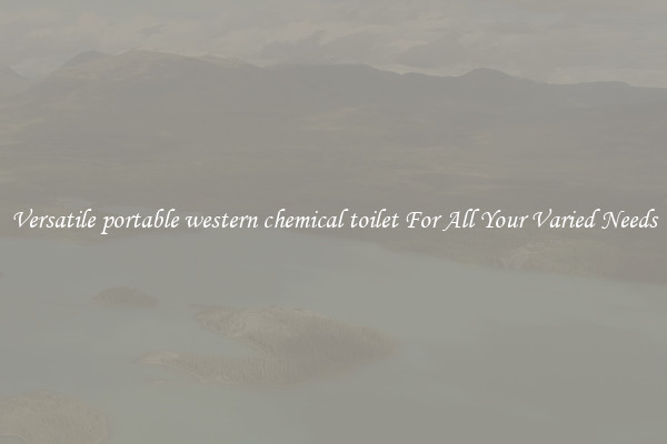 Versatile portable western chemical toilet For All Your Varied Needs